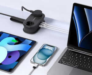 Regleta de viaje Orico 5 en 1 con USB-C y carga rápida por 16,19€ antes 26,99€.