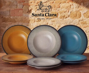 Solo hoy. Set de 6 Platos Santa Clara Venetto y Piamonte, viste tu mesa con estilo artesanal por 9,89€.