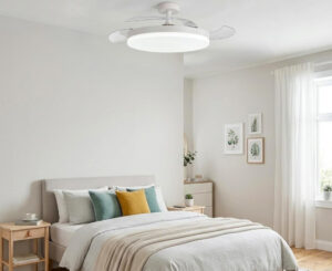 Ventilador de techo 3NOD Concept Ova, silencioso, luz regulable y aspas retráctiles por 39,90€ antes 49,90€.