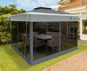 Carpa plegable VOUNOT 3,6 x 3,6 m: sombra, ventilación y comodidad para el jardín por 94,99€ antes 159,99€.