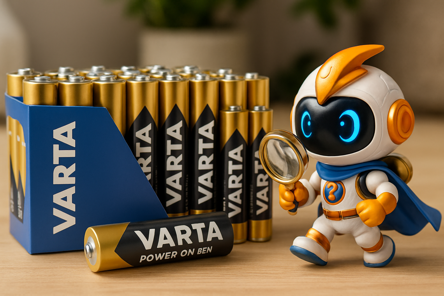 Pack de 40 pilas Varta Power On Demand, 20 pilas AA y 20 pilas AAA por 13,89€.