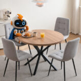 juego-4-sillas-pana-comedor-respaldo-curvado-patas-metalicas