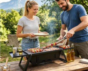 Mini barbacoa plegable: una parrilla portátil para disfrutar del sabor del carbón en cualquier lugar por 31,30€. Antes 52,72€