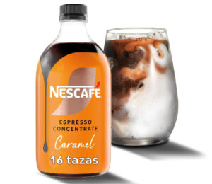 NESCAFÉ Espresso Concentrate Caramelo, concafé Arábica y sabor caramelo, Botella 500 ml. Recompensa de.