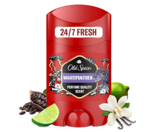 Old Spice Night Panther Desodorante en Barra para Hombre, 6x50ml.