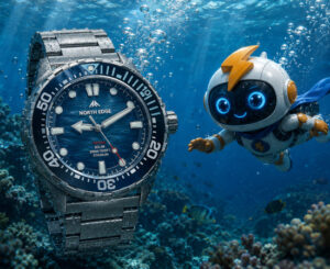 NORTH EDGE TRITON-TI  Stainless Blue Steel: un reloj de buceo pensado para ir a por todas por 69,47€; Stainless Black por 58,06€.