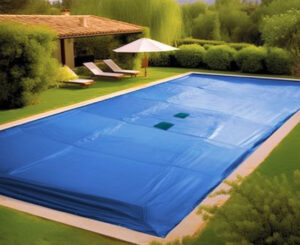 Lona para piscina 4x8M: protección de 160 g/m² con drenaje central por 39,99€ antes 90,99€.