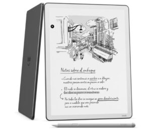 Amazon Kindle Scribe (última generación): más fino, ligero y rápido, 11″ y luz frontal; 32GB y 64GB.