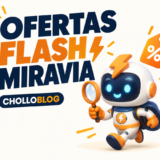 Mascota de Cholloblog con lupa: ofertas flash de Miravia