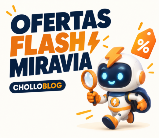 Mascota de Cholloblog con lupa: ofertas flash de Miravia