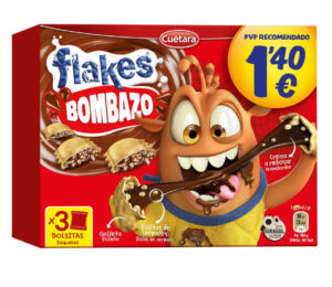 Flakes Bombazo de Cuétara, 105g por 0,94. Con compra recurrente 0,87€.
