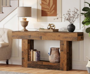 Mesa consola Tribesigns: un toque rústico y elegante para cualquier estancia por 69,99€ antes 149,59€.