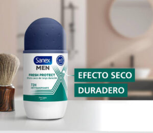 Sanex Men Fresh Protect, Desodorante Antitransp. Roll-On Hombre, 6x50ml