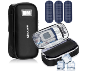 Estuche isotérmico para insulina Sinocare: protección y refrigeración para llevar tu medicación contigo.