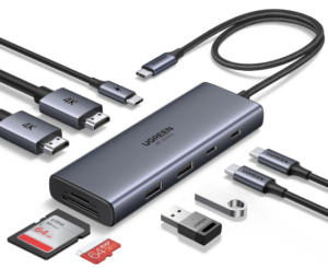 Hub USB-C Docking Station 9 en 1 Ugreen: convierte un puerto USB-C en todo un centro de conexiones.