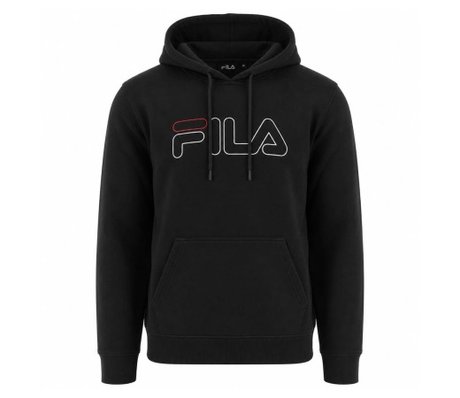 FILA "Zack" Retro Sudadera con capucha Hombre Sudadera con capucha LMSPM008-Negro