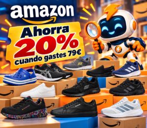 Amazon: Ahorra 20 % cuando gastes 79 euros en calzado Skechers, Adidas, etc.