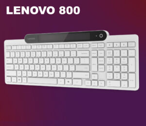 Lenovo 800: El teclado Bluetooth que se recarga con luz ambiental y conexión multidispositivo por 41,31€.