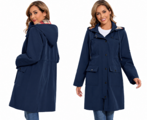 Chaqueta impermeable Heekpek para mujer.