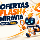Mascota de Cholloblog con lupa: ofertas flash de Miravia