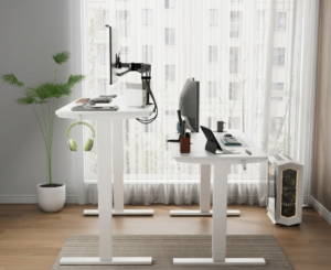Escritorio elevable eléctrico HOMAVO 140x60cm: sube el nivel de tu teletrabajo por 116,99€ antes 299,99€.