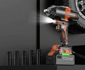 Llave de impacto inalámbrica AKZWOXRO de 1000 Nm: potencia para los tornillos más rebeldes.