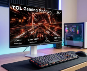 TCL P1 25P1AD: monitor gaming de 25 pulgadas, Full HD y 300 Hz para jugar a la velocidad de la luz por 129,99€ antes 169€.