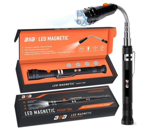 BIIB Regalos Originales para Hombre, Gadgets Tecnologicos, Herramienta Magnetica con LED, Regalos para Hombre Mujer Navidad, Cumpleaños