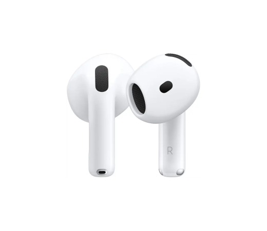 Apple AirPods 4 (2024 4ª gen), Inalámbricos, Bluetooth®, Estuche de carga USB-C, Chip H2, Siri, USB-C, Blanco