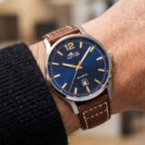 reloj-hombre-lotus-18954-2-classic-steel-esfera-azul-correa-cuero-marron