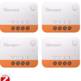 Pack de cuatro interruptores inteligentes SONOFF ZBMINIL2 Zigbee sin neutro