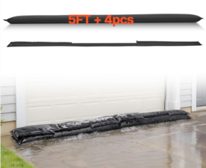 Barrera Antiinundación Vevor: protección activada por agua para puertas, garajes y viviendas por 19,99€ antes 30,99€.
